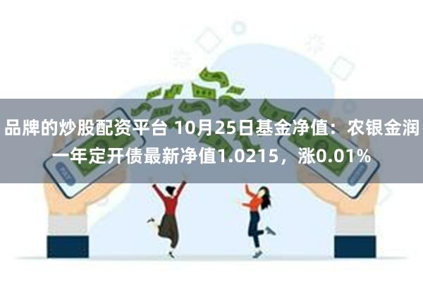 品牌的炒股配资平台 10月25日基金净值：农银金润一年定开债最新净值1.0215，涨0.01%