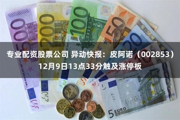 专业配资股票公司 异动快报：皮阿诺（002853）12月9日13点33分触及涨停板