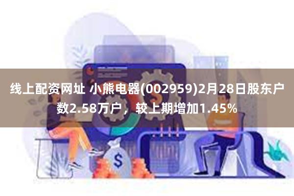 线上配资网址 小熊电器(002959)2月28日股东户数2.58万户，较上期增加1.45%